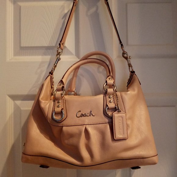 Coach Handbags - Coach NWT! RARE! Ashley Leather Satchel Blush / Powder Pink